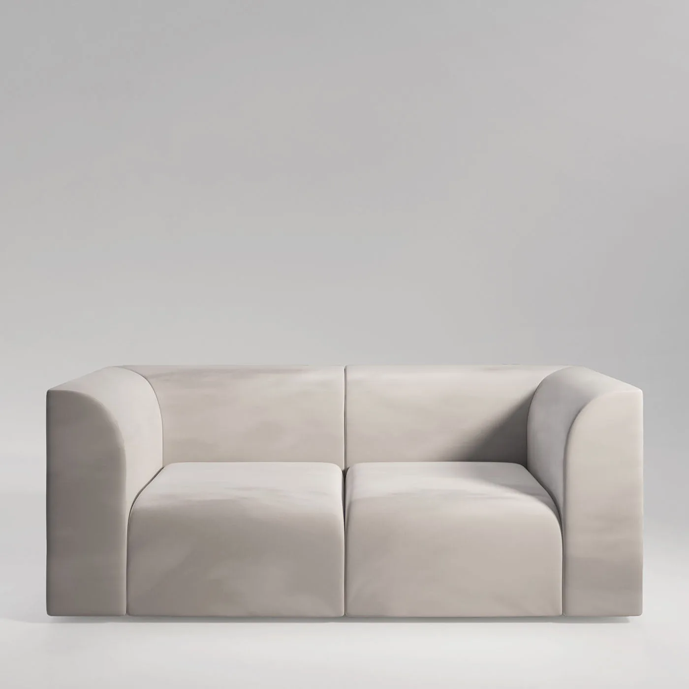 Archi Gray Velvet Sofa