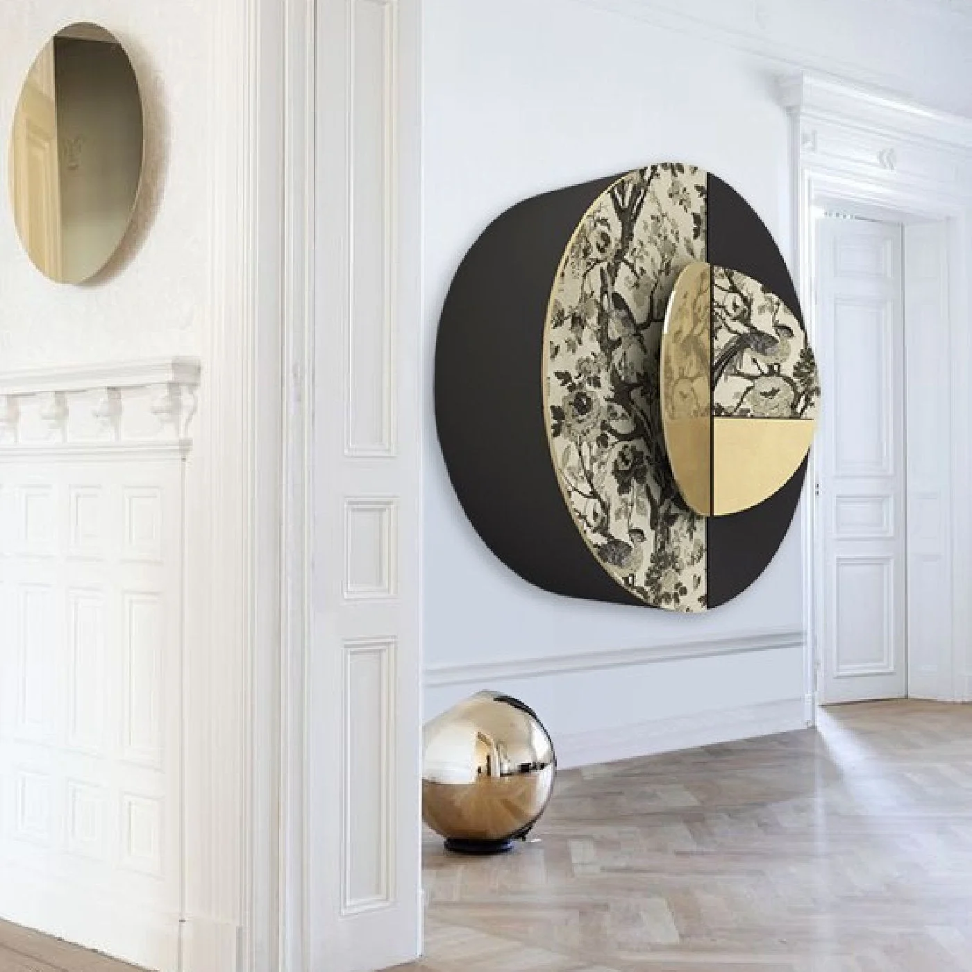 Argent Round Wall Cabinet