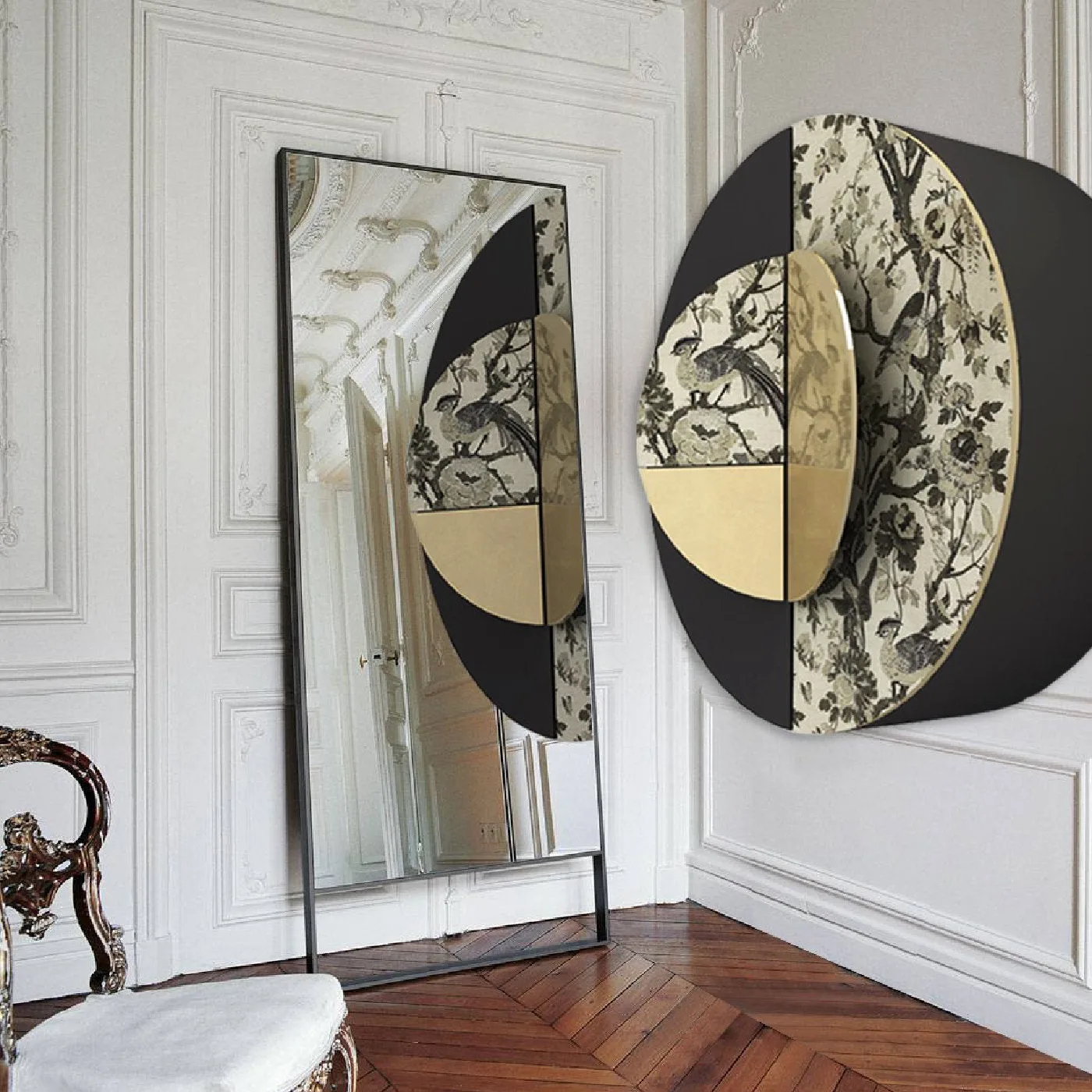 Argent Round Wall Cabinet