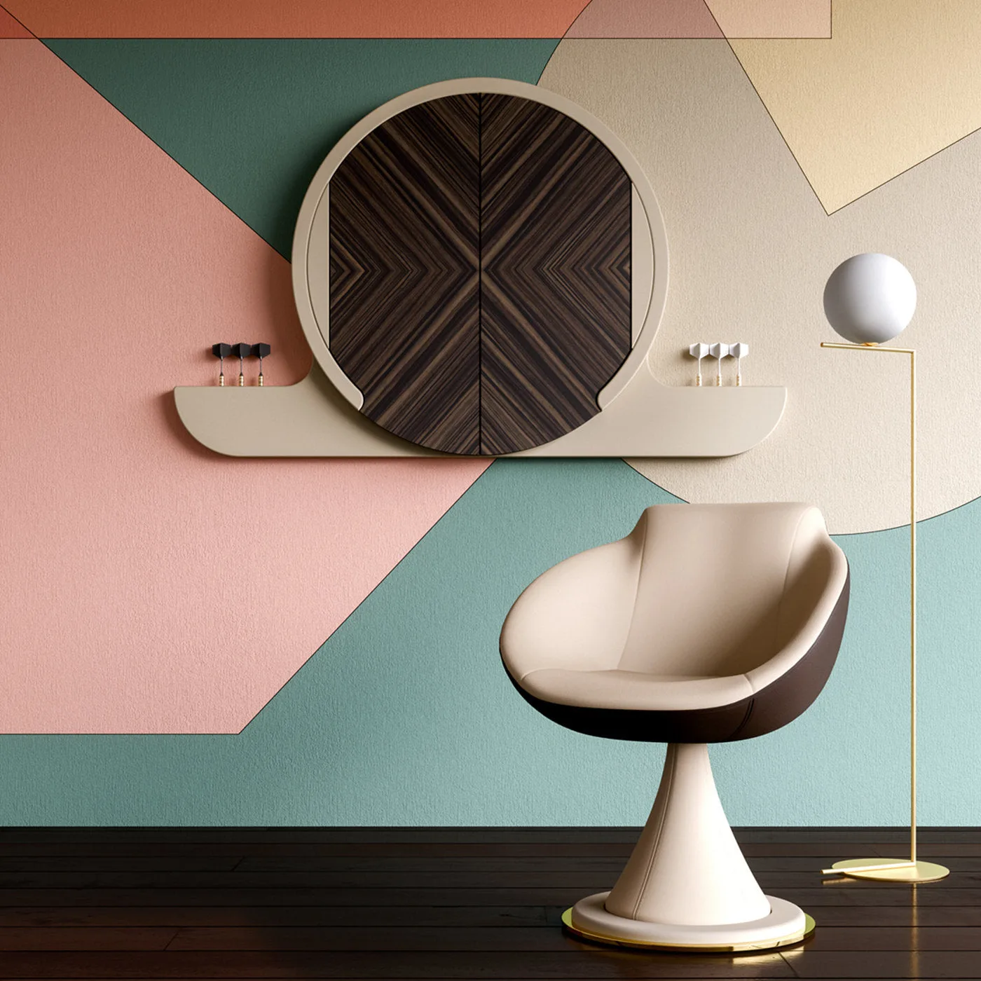 Argo 20 Dartboard Cabinet