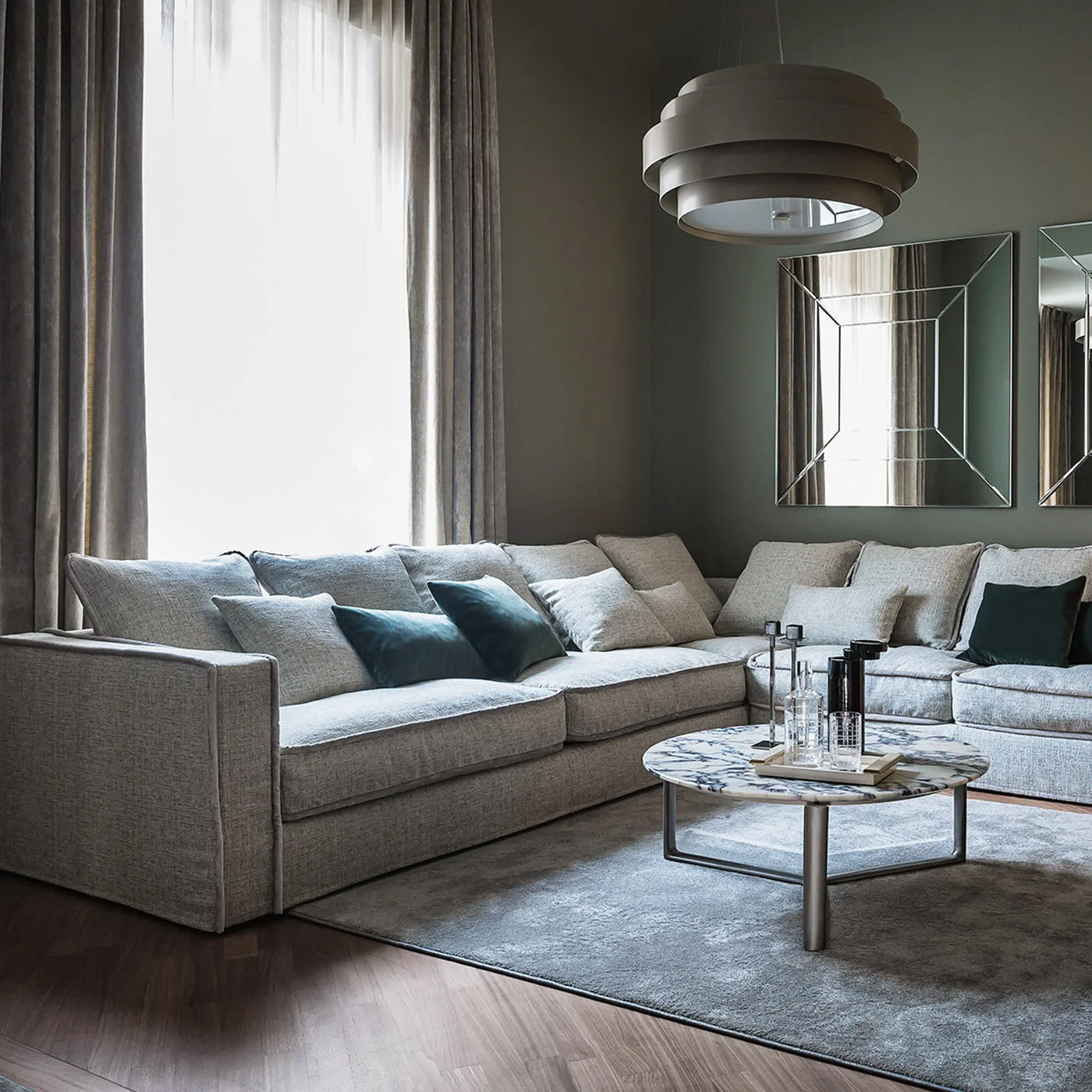 Arne Calacatta Oro Marble Low Coffee Table by Roberto Lazzeroni