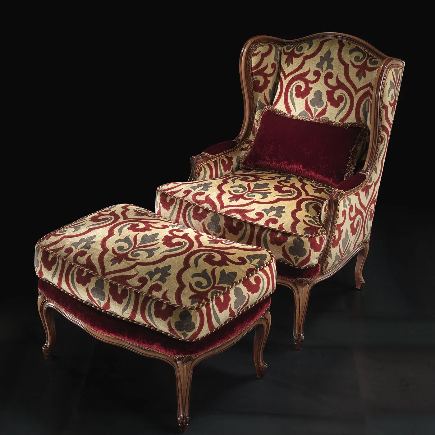 Asia Red Armchair