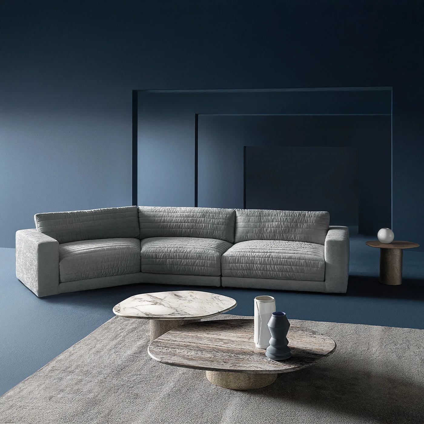 Atollo Gold Calacatta Marble Coffee Table by CSM