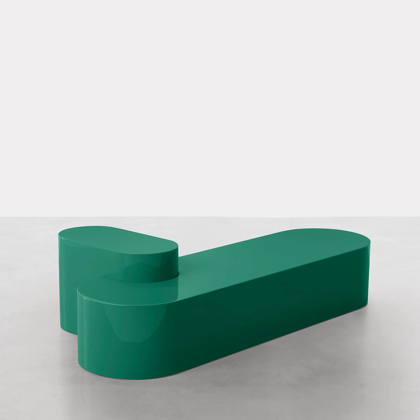 Atollo Oval Green Coffee Table