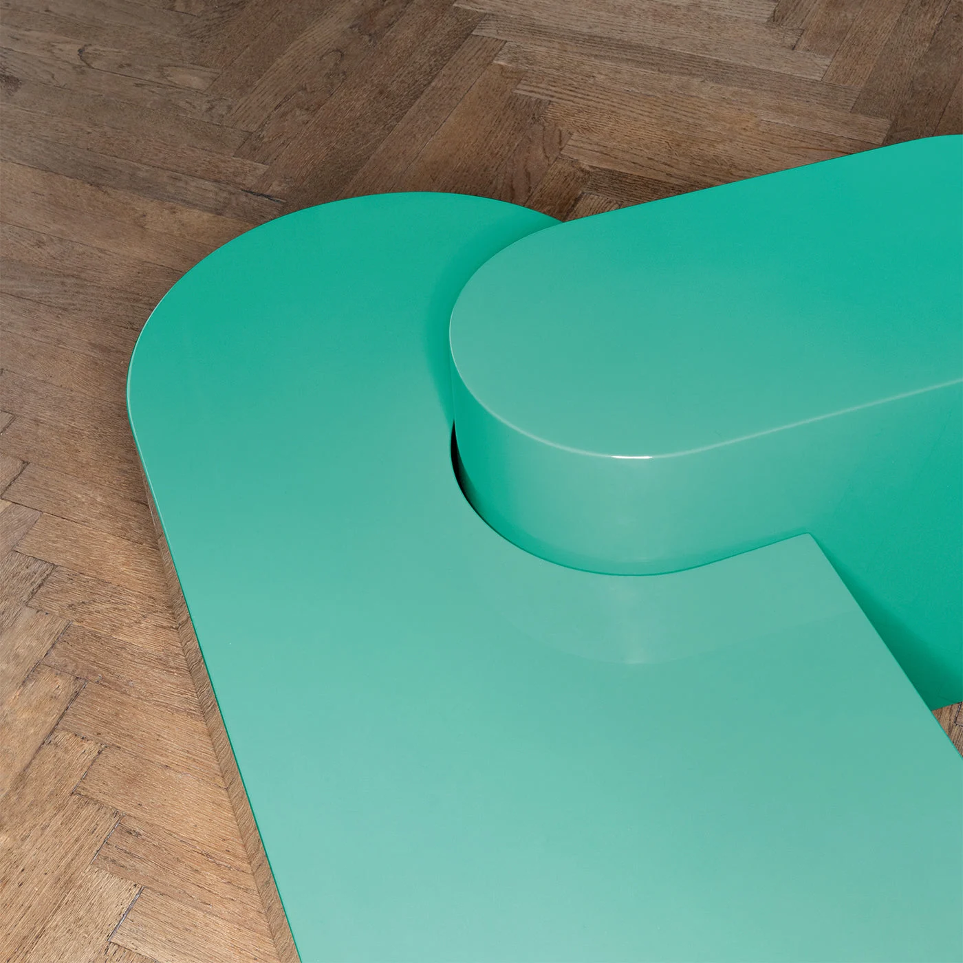 Atollo Oval Green Coffee Table