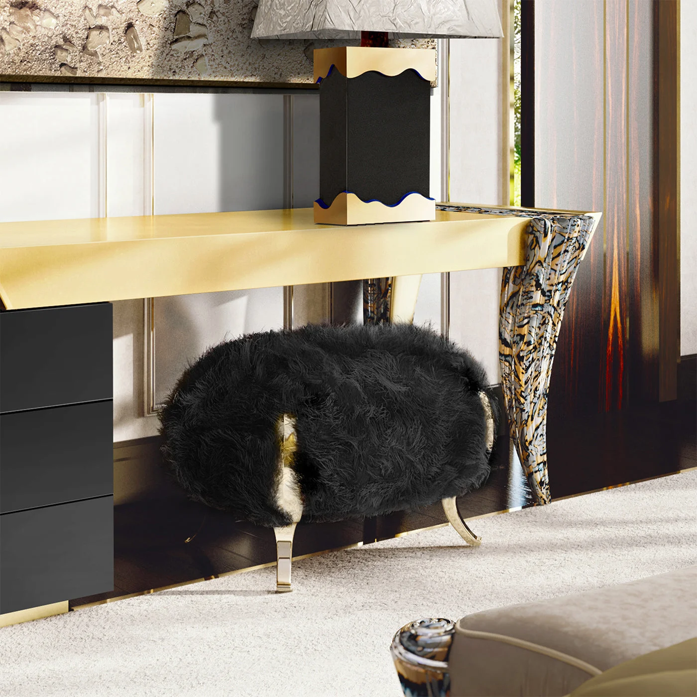 Bague Mongolia Pouf By Carlo Rampazzi