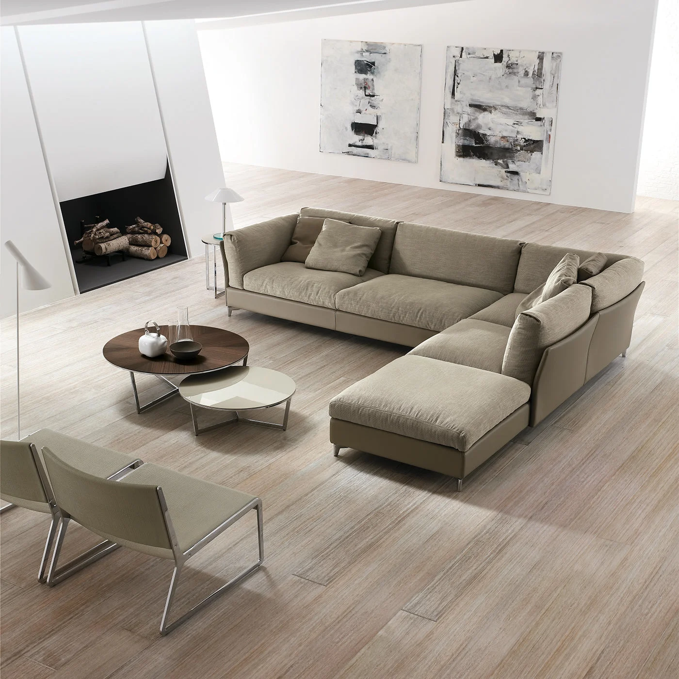 Bahia Beige L Shape Sofa