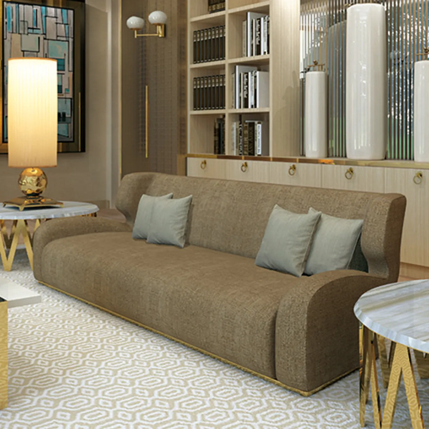 Barks Beige Sofa By Giannella Ventura