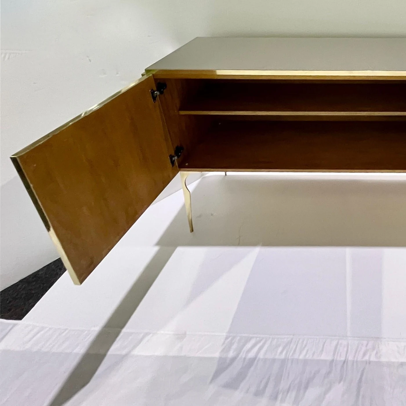 Black Purple Blue Gold Geometric Postmodern Sideboard