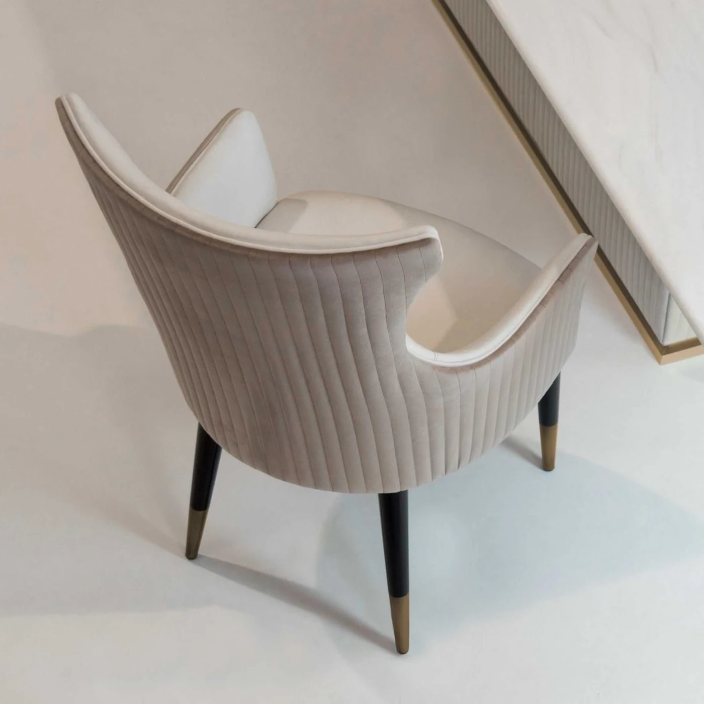 Beverly Fabric Chair With Armrests