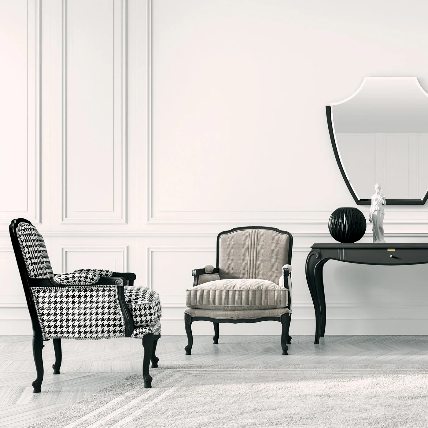 Beverly Hills Wooden Frame Armchair