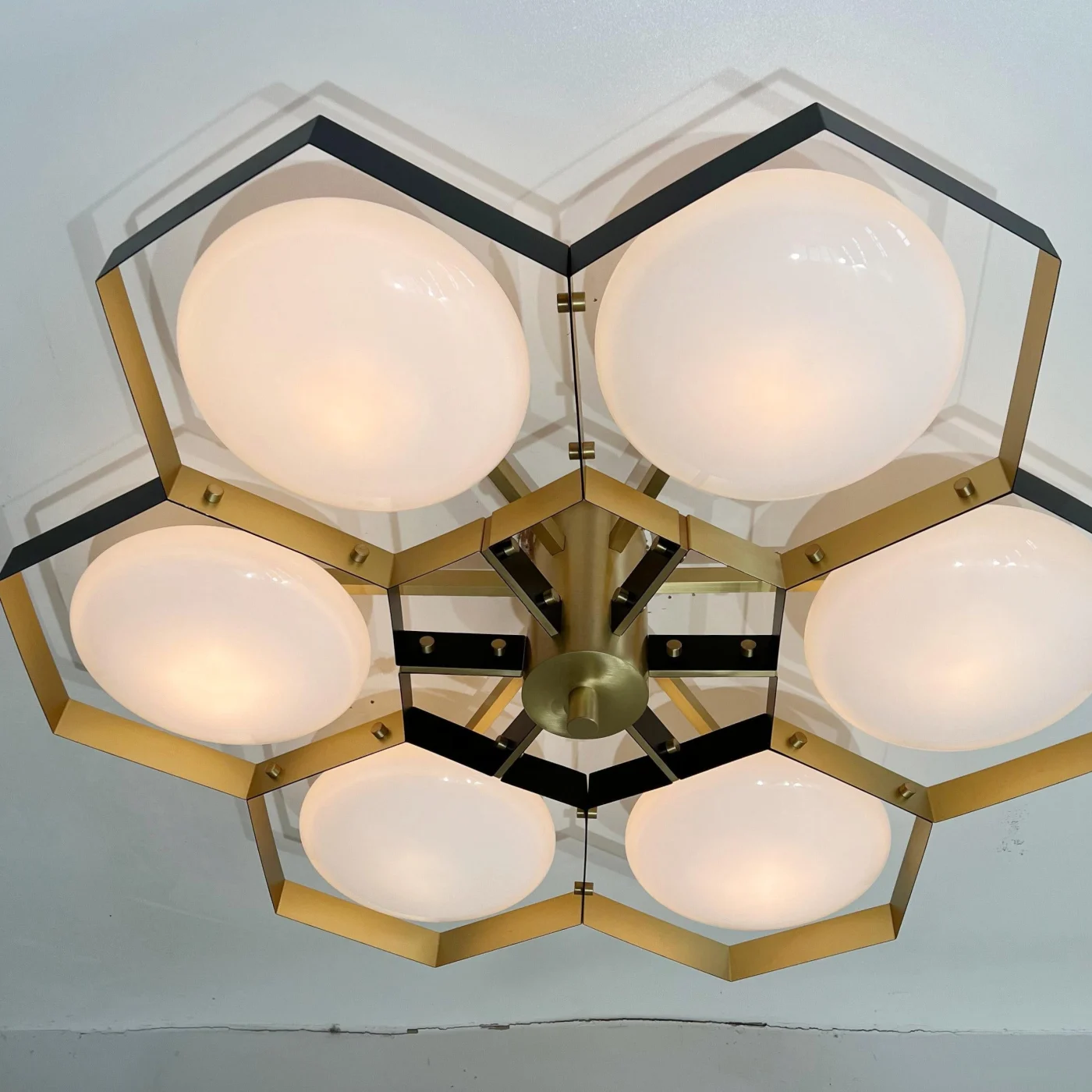 Bi Colour Hive Flush Mount