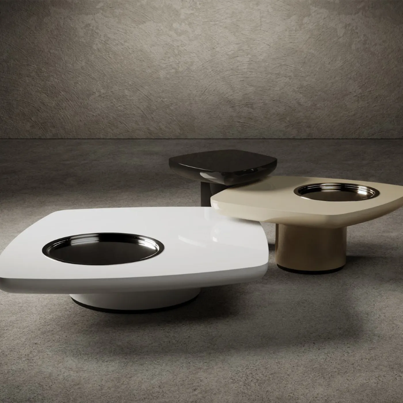 Blackbird White Low Coffee Table