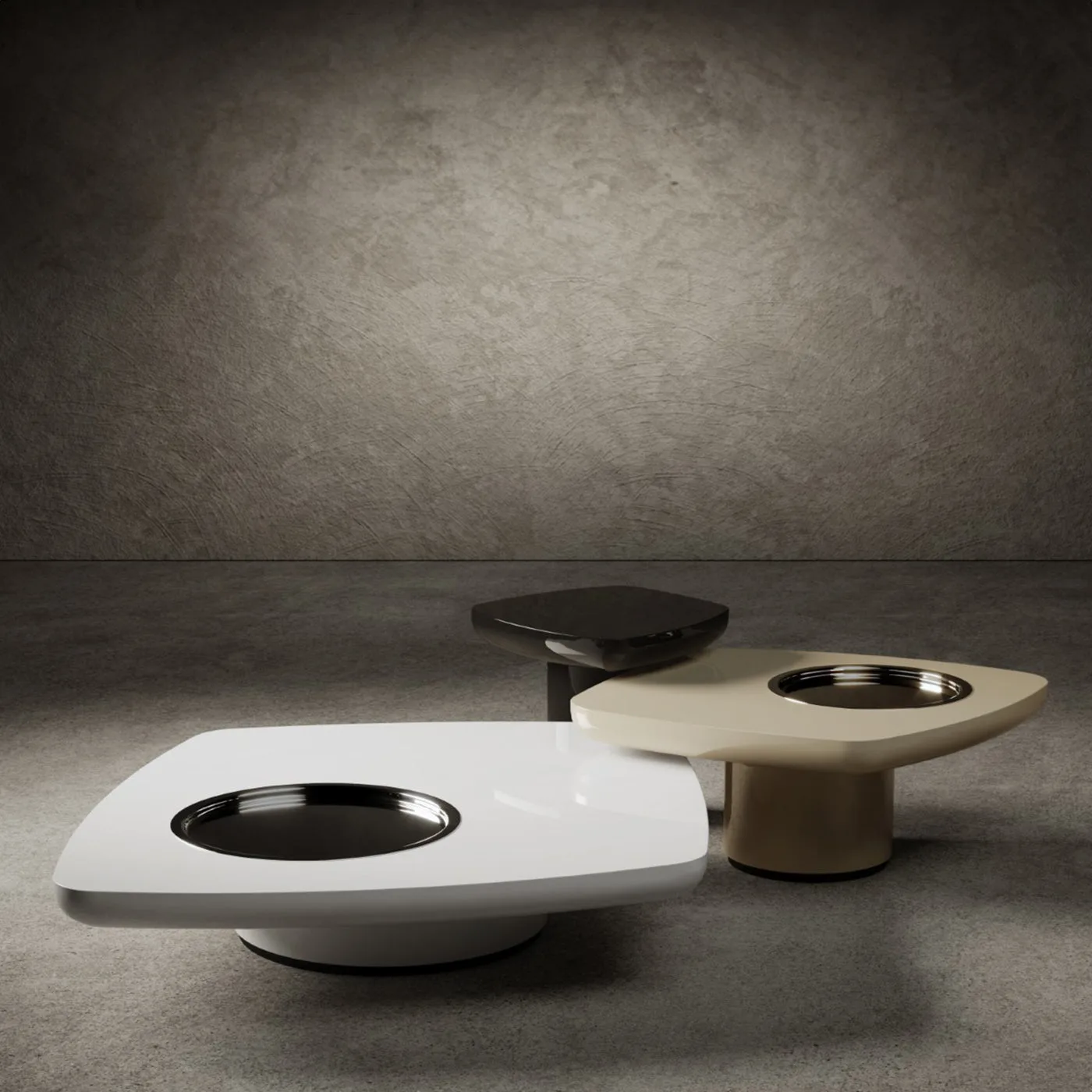 Blackbird White Low Coffee Table