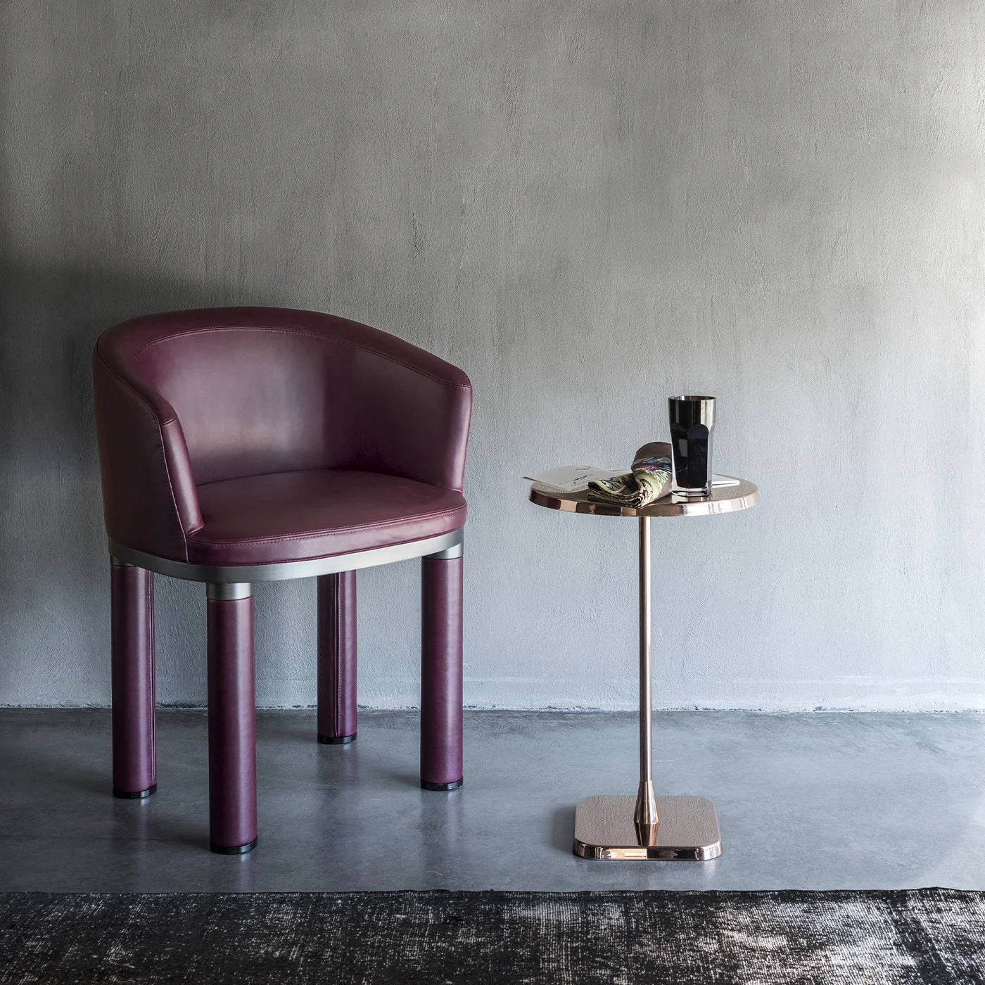 Bold Purple Armchair