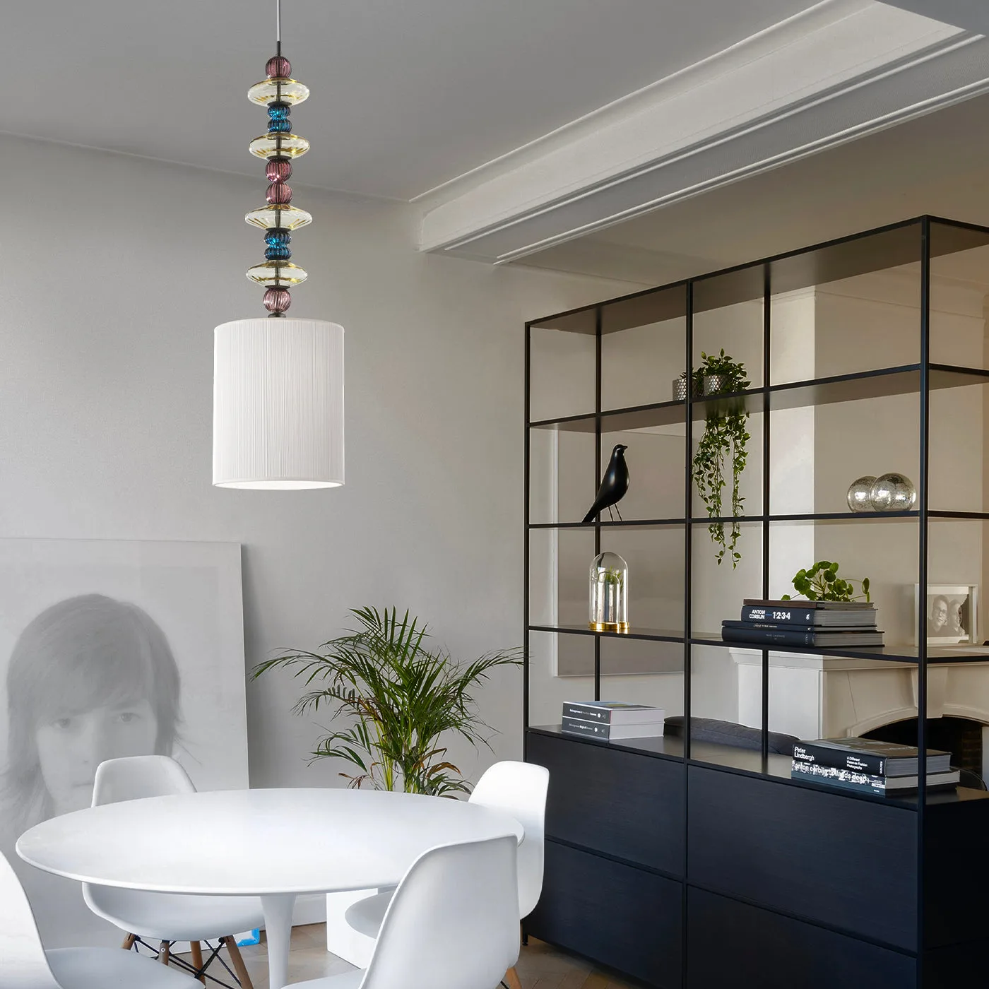 Bon Bon Topazio Ametista E Denim Pendant Lamp