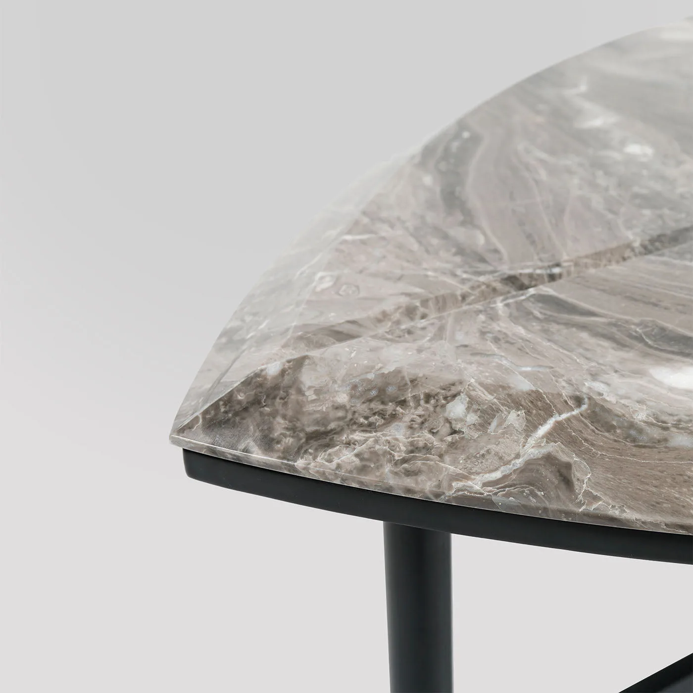 Book 1 Gray Arabescato Marble Coffee Table