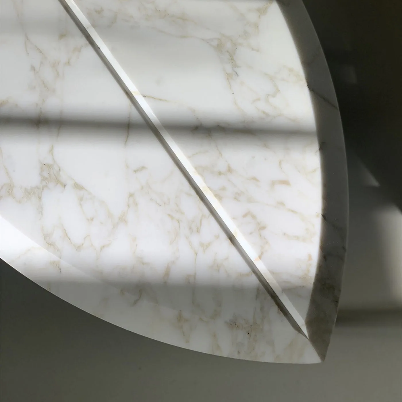 Book 2 White Calacatta Marble Coffee Table