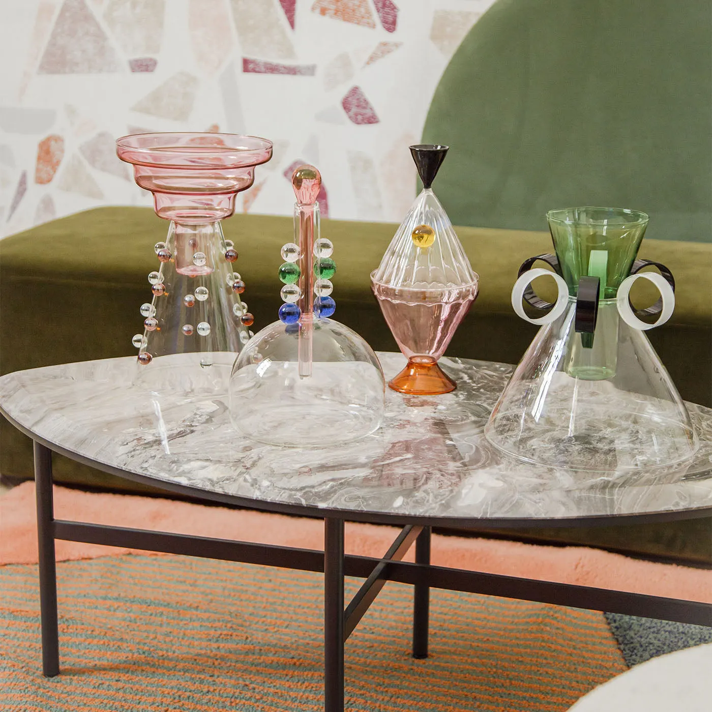 Book 2 White Calacatta Marble Coffee Table