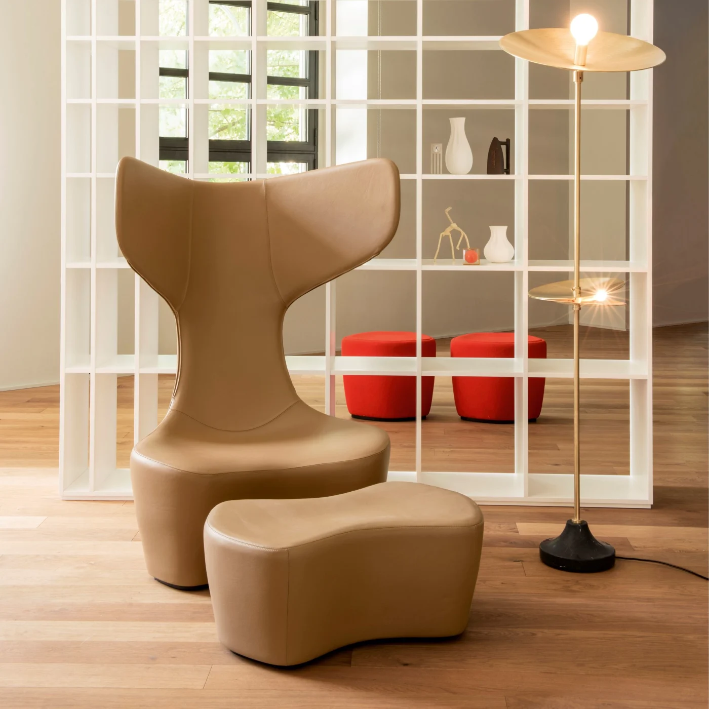 Bookshelf Double-Sided Bookcase By Shiro Kuramata