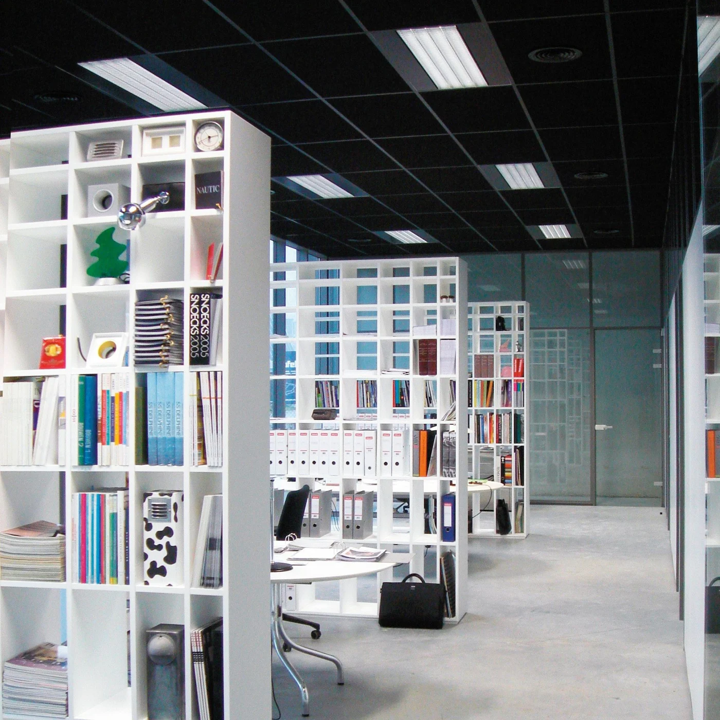 Bookshelf Double-Sided Bookcase By Shiro Kuramata