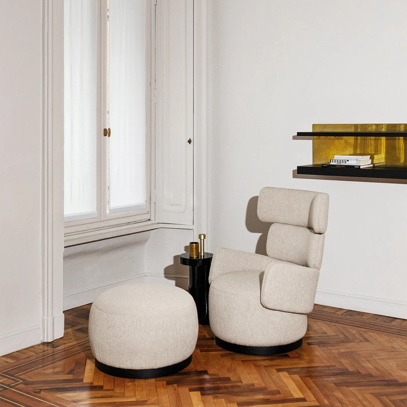 Boris Beige Ottoman By Dainelli Studio