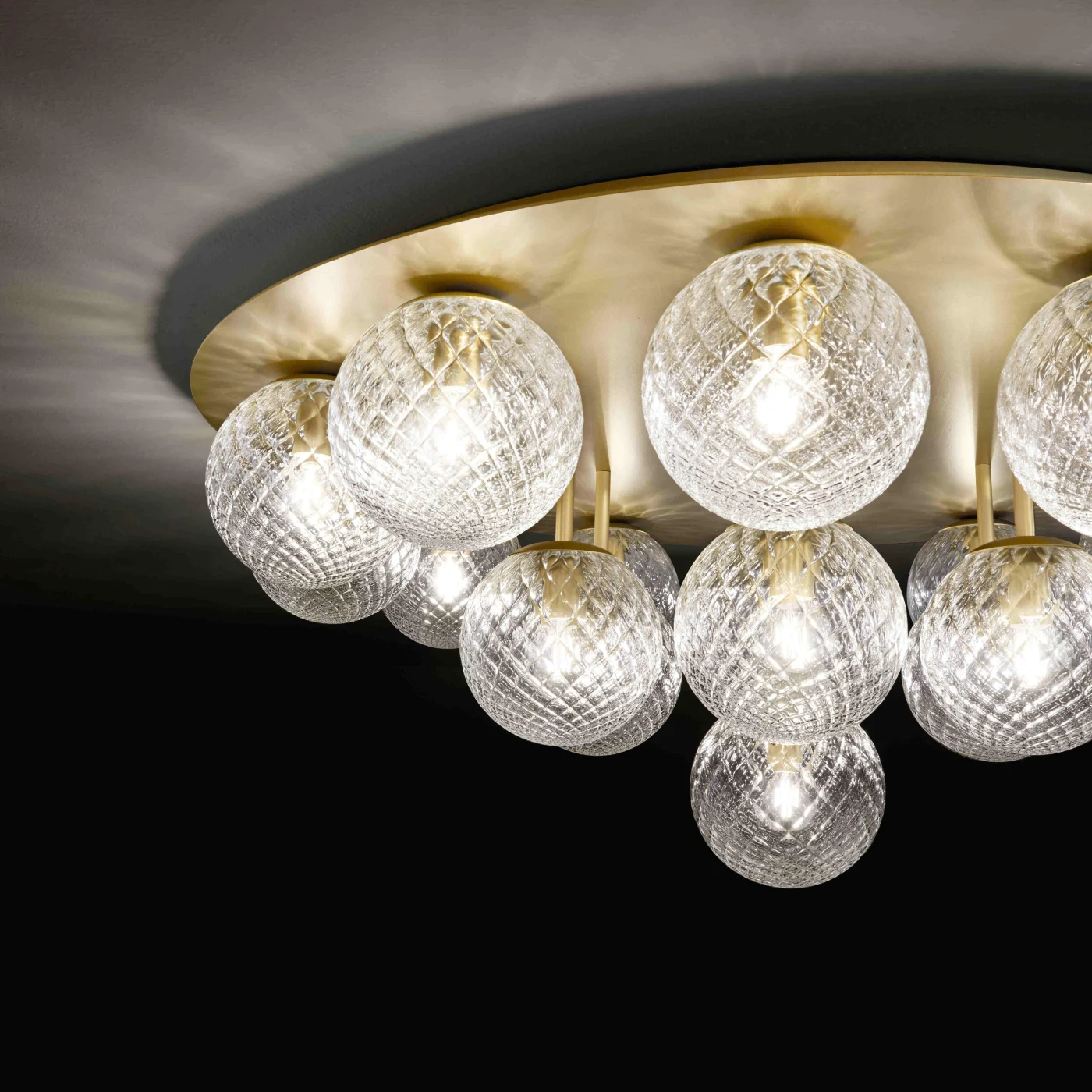 Brass Modern Flush Mount