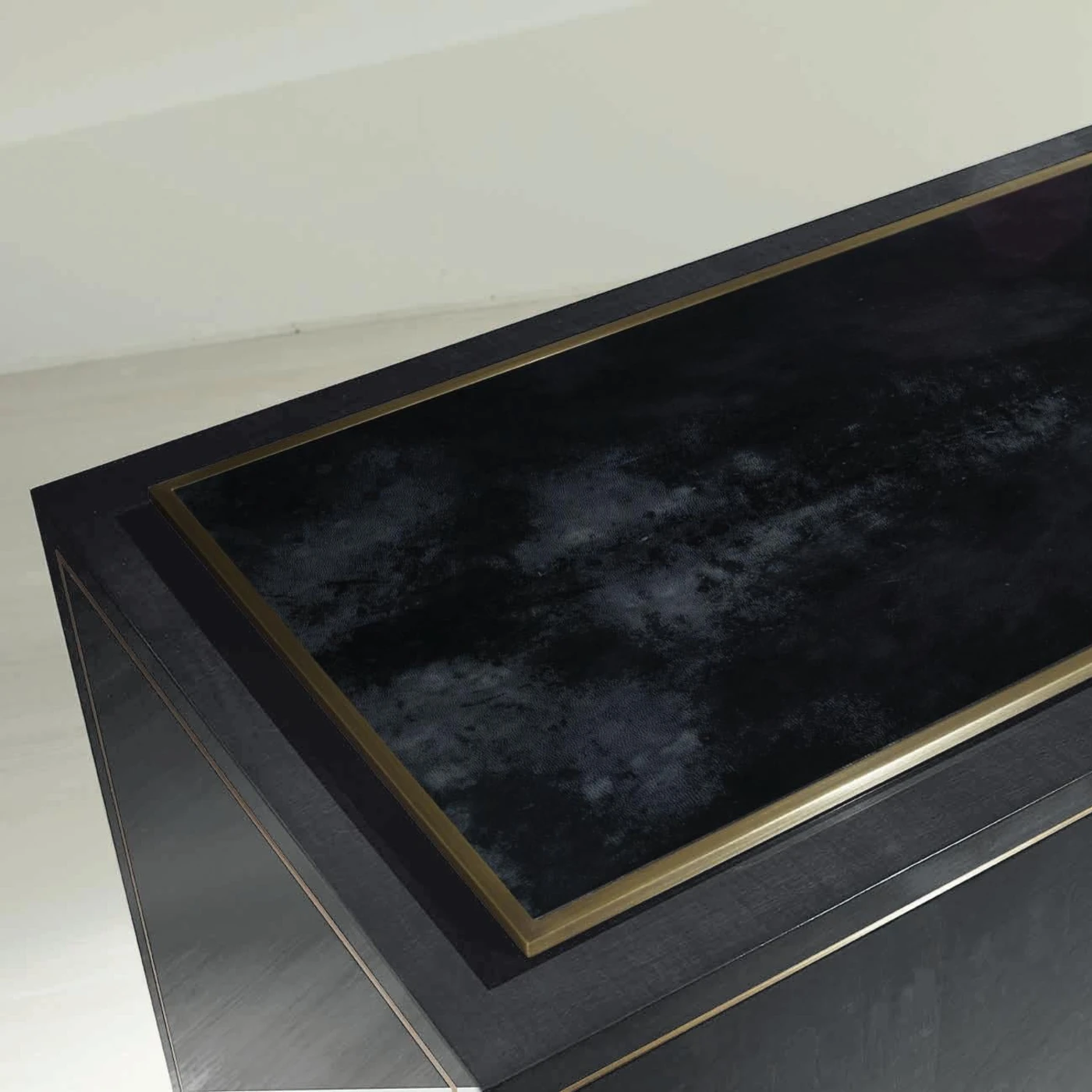 Bronze Orsi Sideboard II Figured Sycamore Bronze Trimming