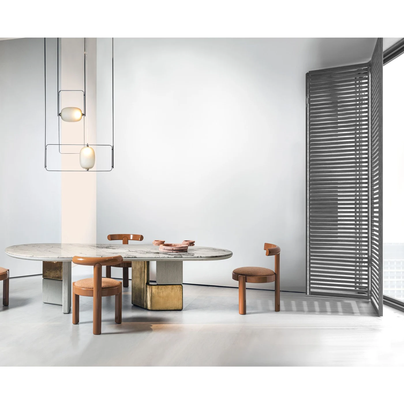 Brown Tita Chair By Luca Erba