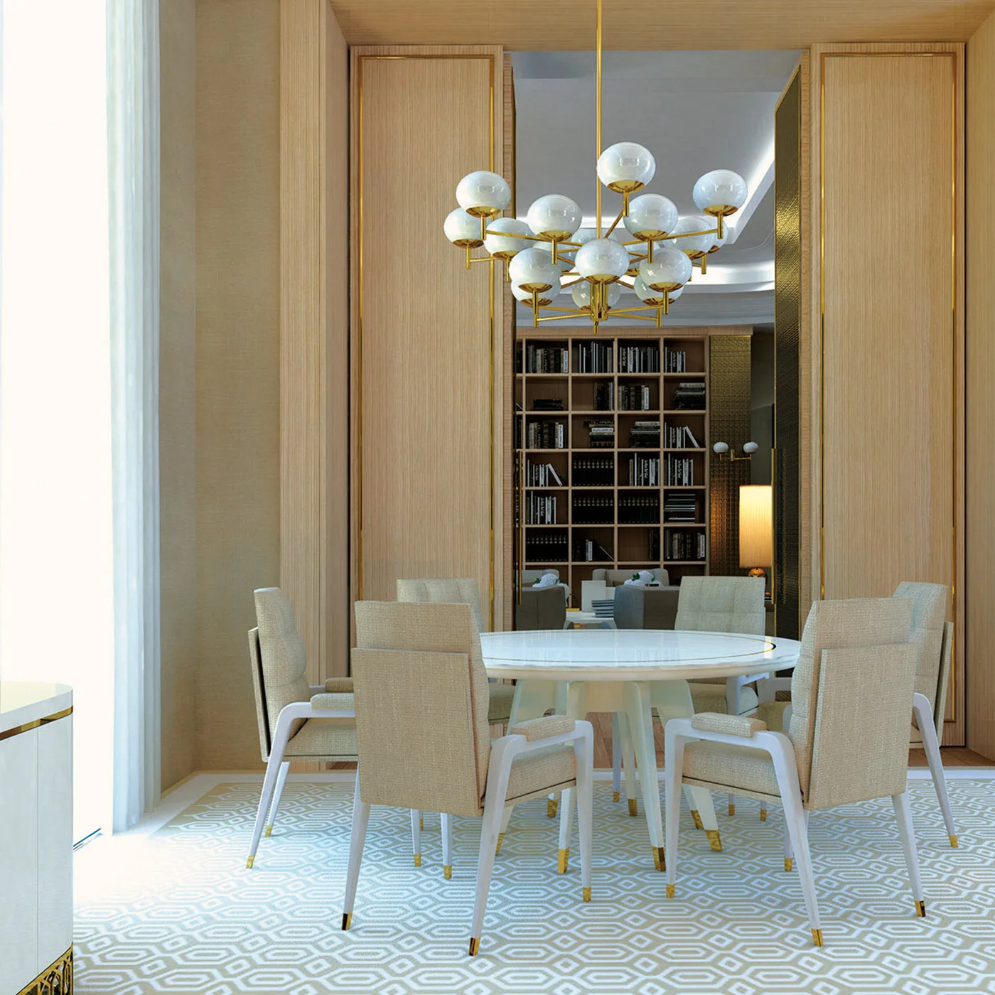 Byron White Dining Table by Giannella Ventura