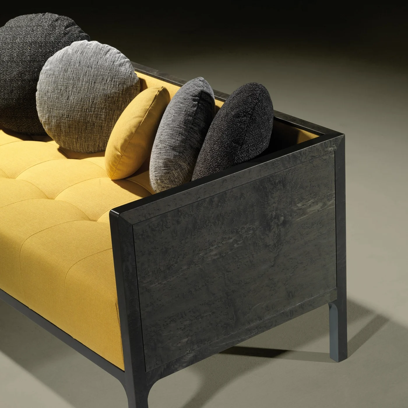 Camelia Mustard Upholstered Sofa