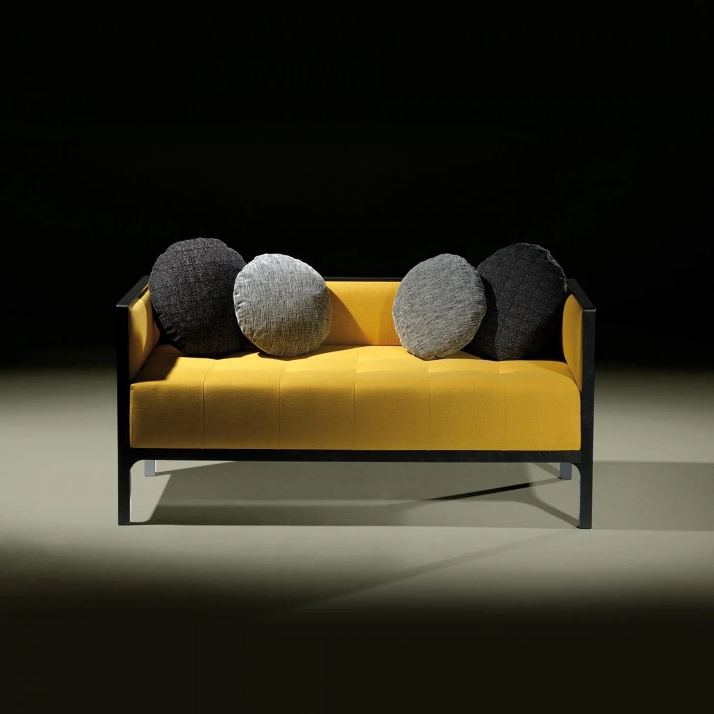 Camelia Mustard Upholstered Sofa
