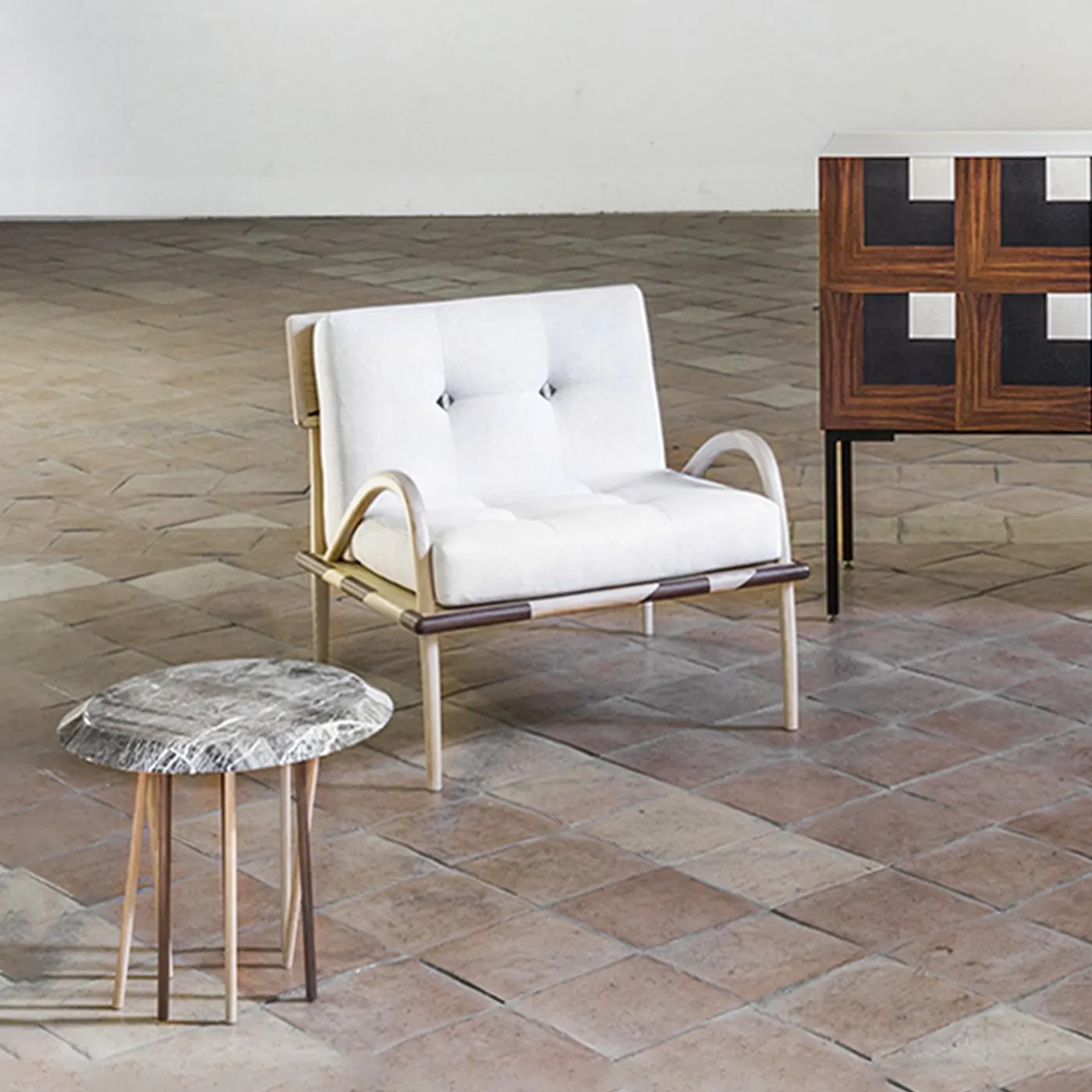 Canneto Marble Accent Table