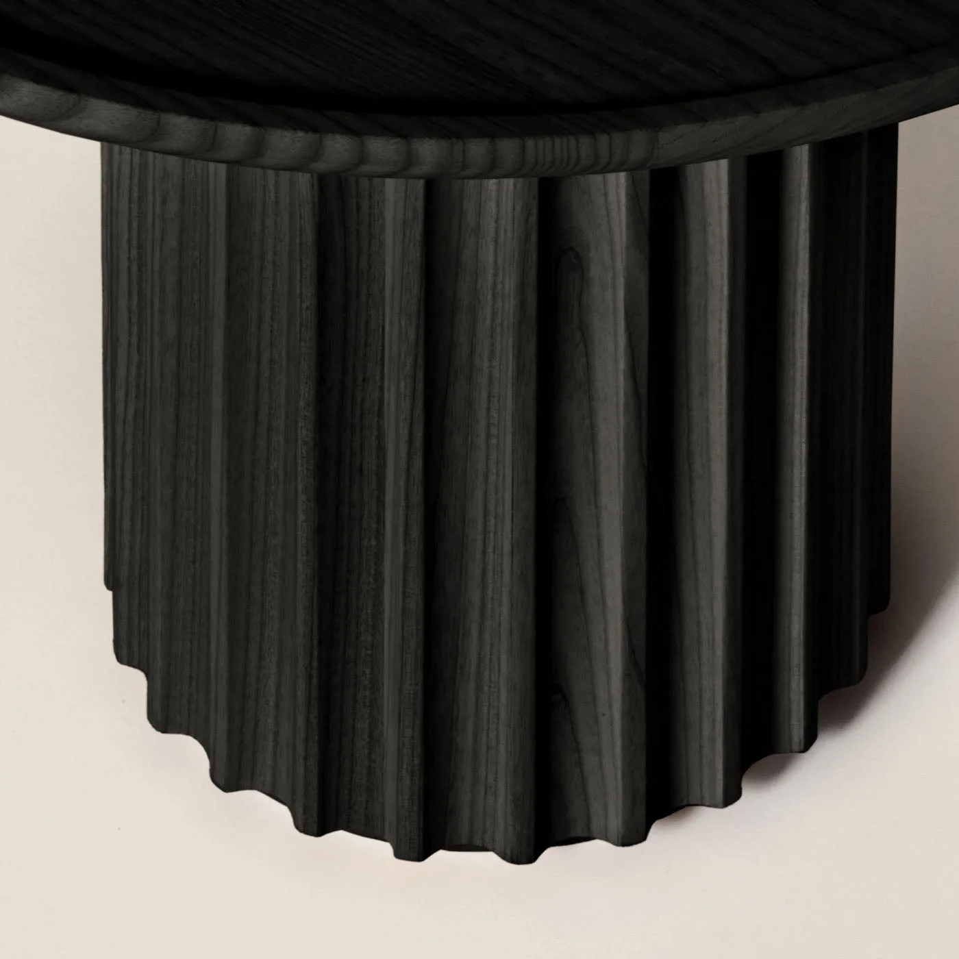 Capitello Black Ash Wood Accent Table