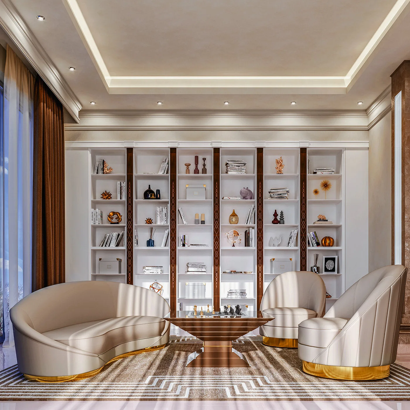 Capsule Beige Armchair By Pino Vismara