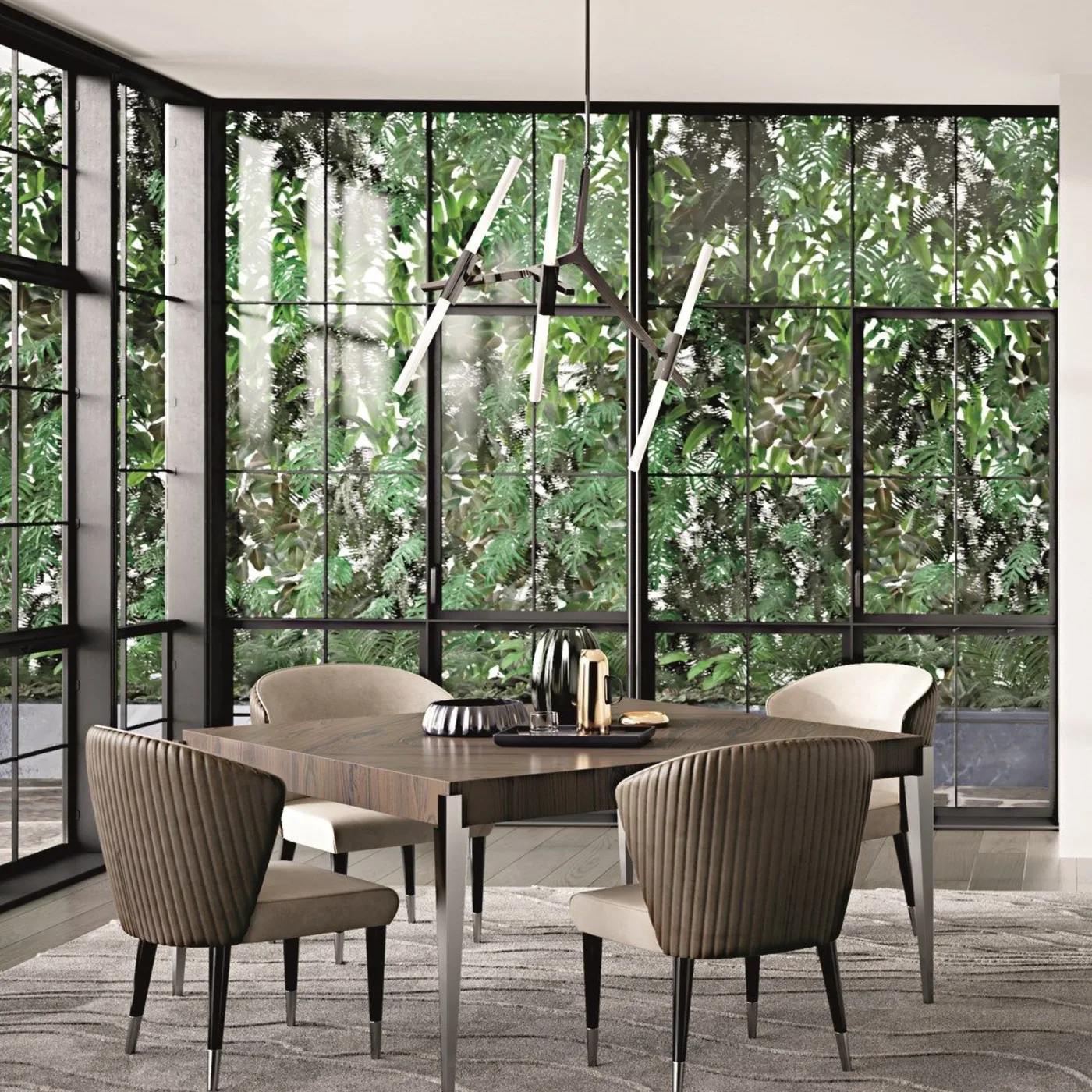 Carisma Q Square Wooden Table