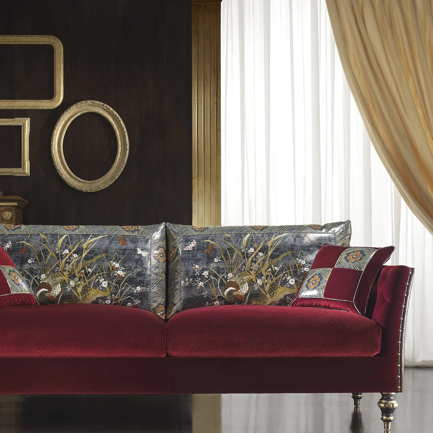 Carnaby Burgundy Sofa