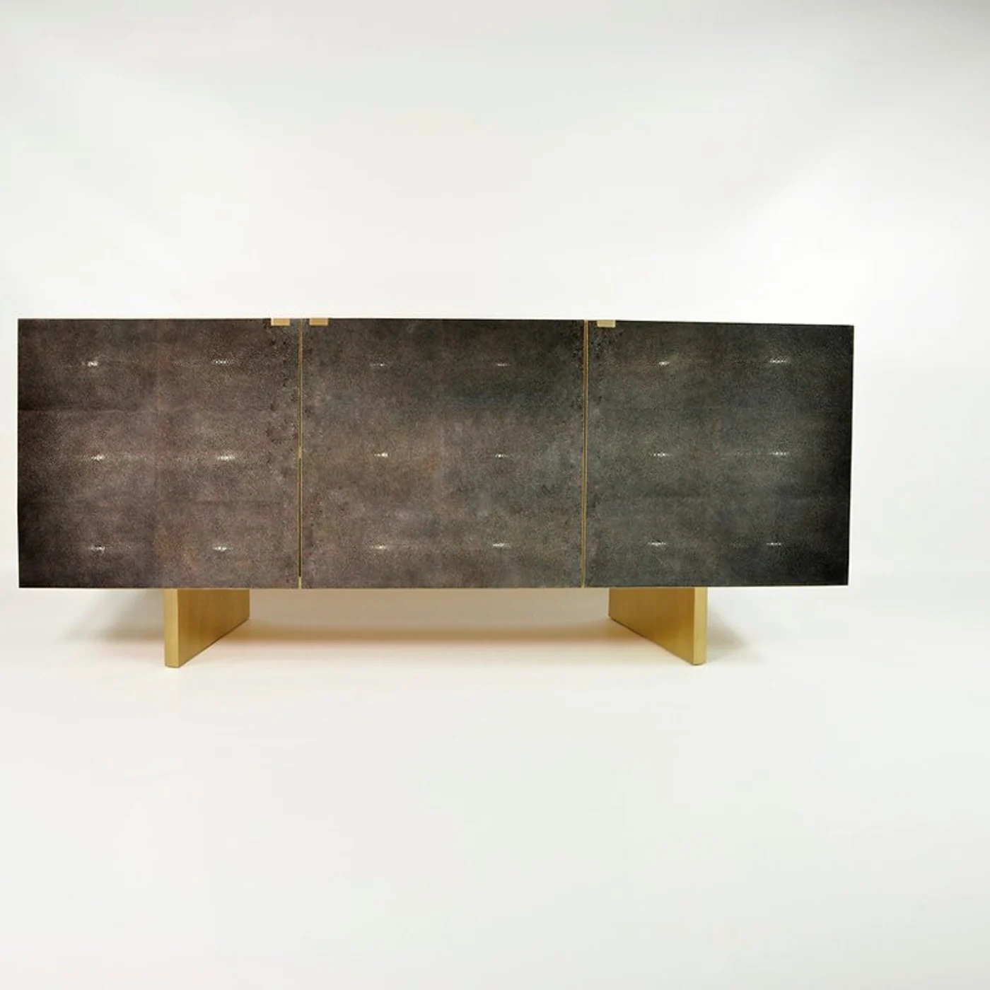 Cb Celeste Lv St Cabinet Made of Lava Stone Marquetry With Shagreen Doors