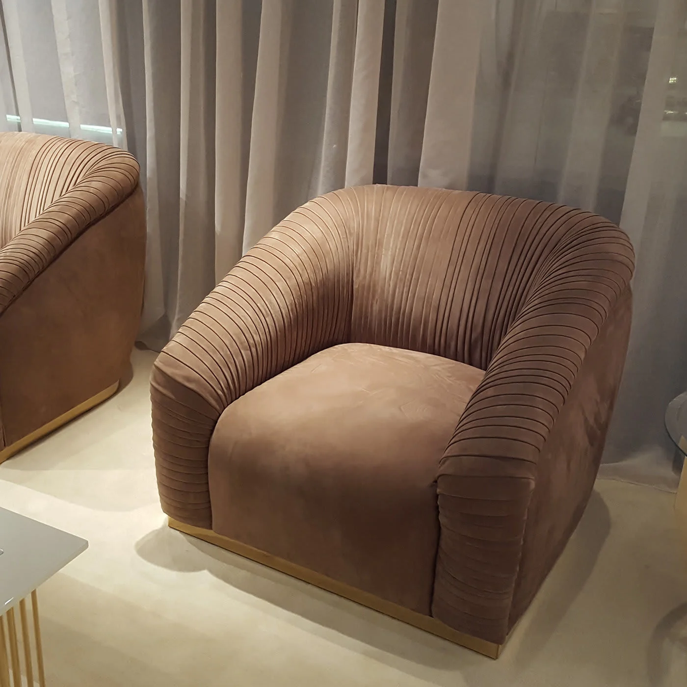 Century Beige Armchair