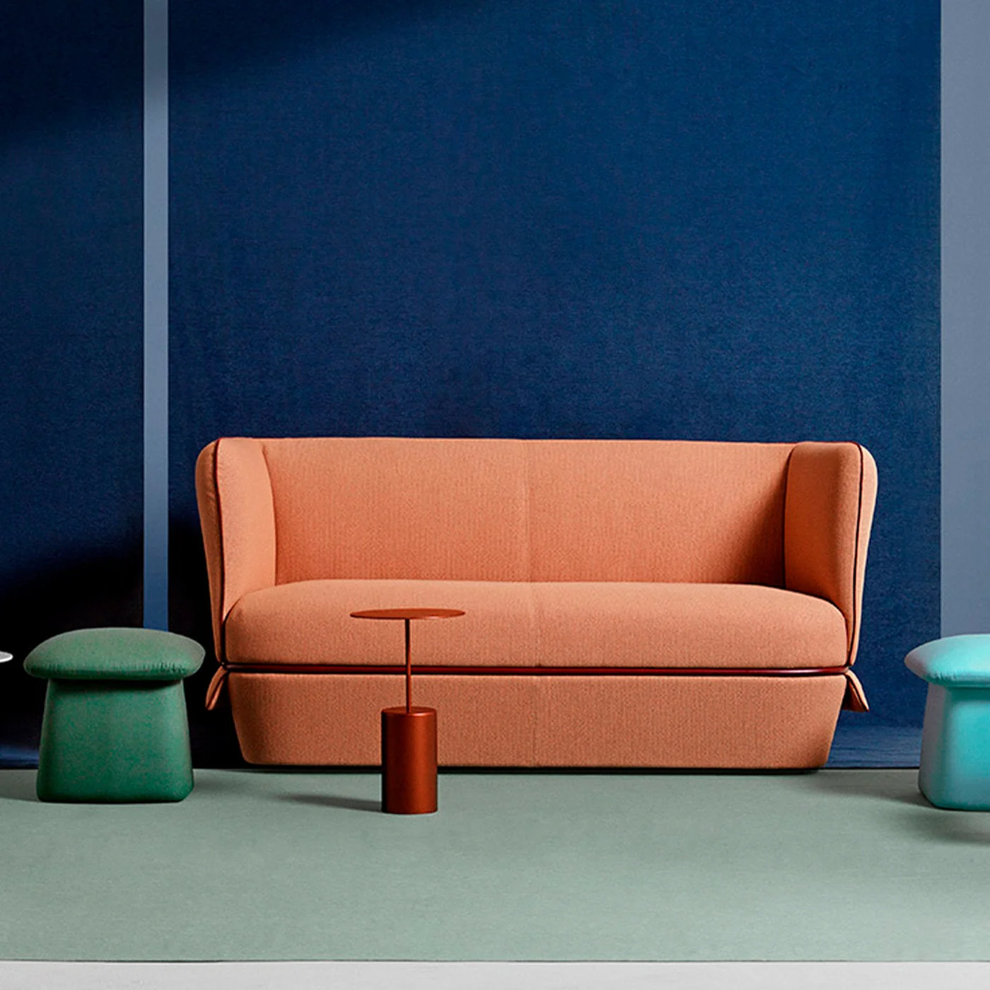 Chemise Apricot Pink Sofa by Studio Li-Do