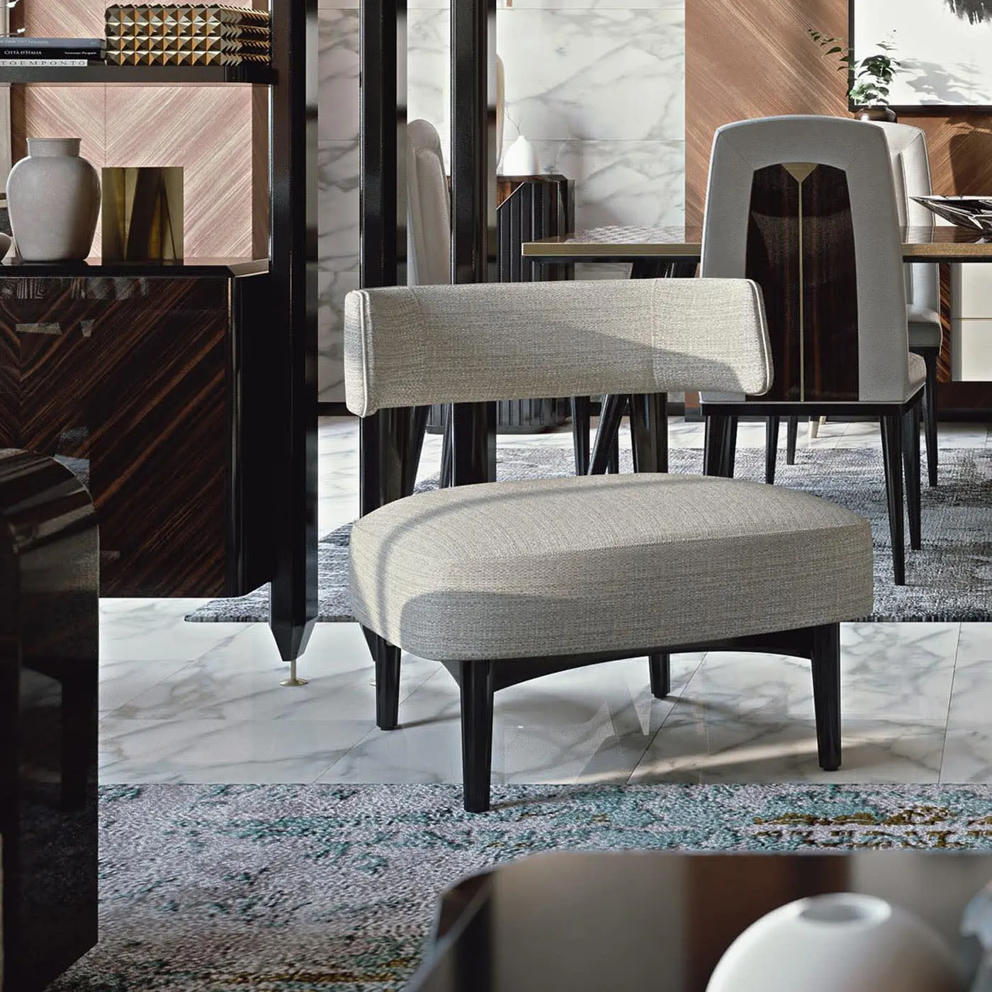 Claude Gray Lounge Chair