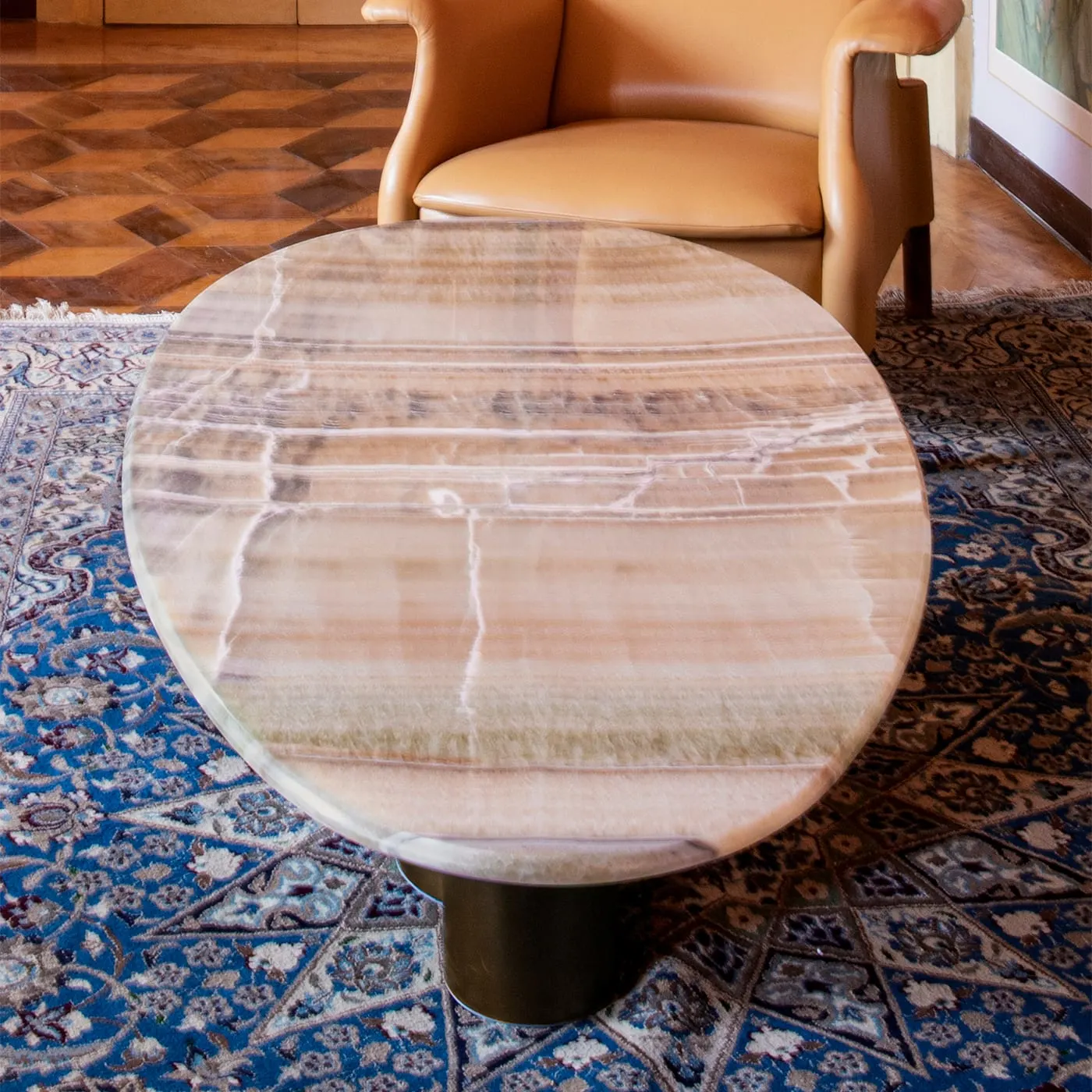 Cloe Onice Velluto Marble Coffee Table