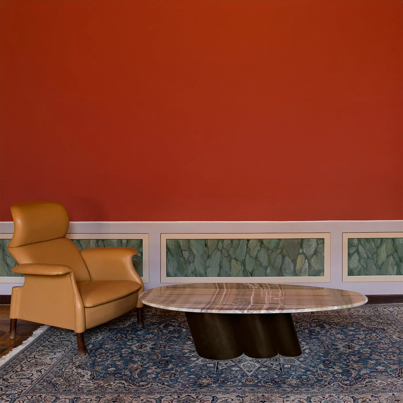 Cloe Onice Velluto Marble Coffee Table