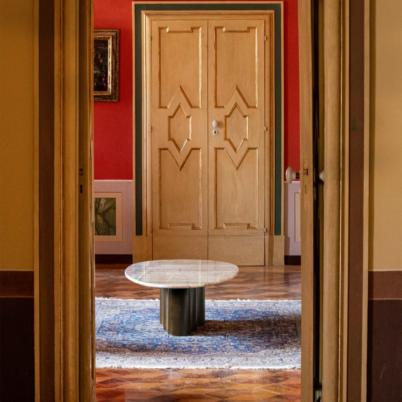 Cloe Onice Velluto Marble Coffee Table