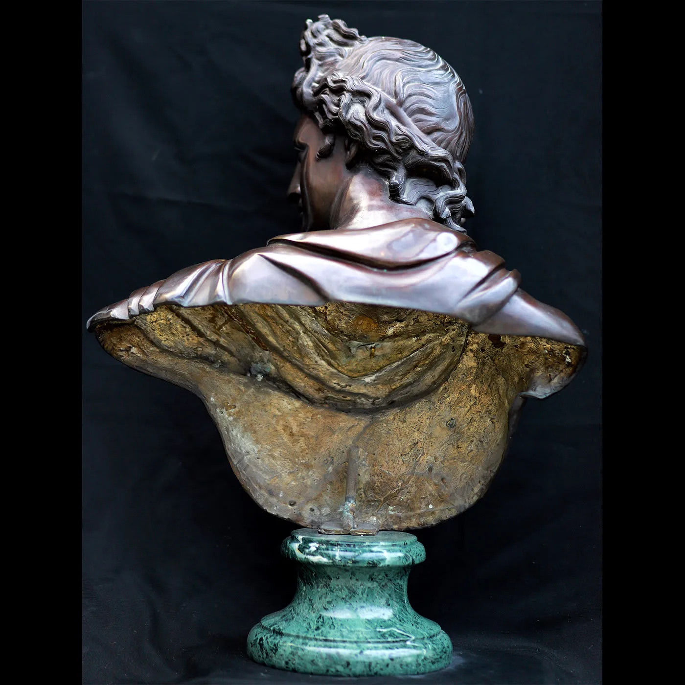 Coffee Brown Apollo Belvedere Sculpture