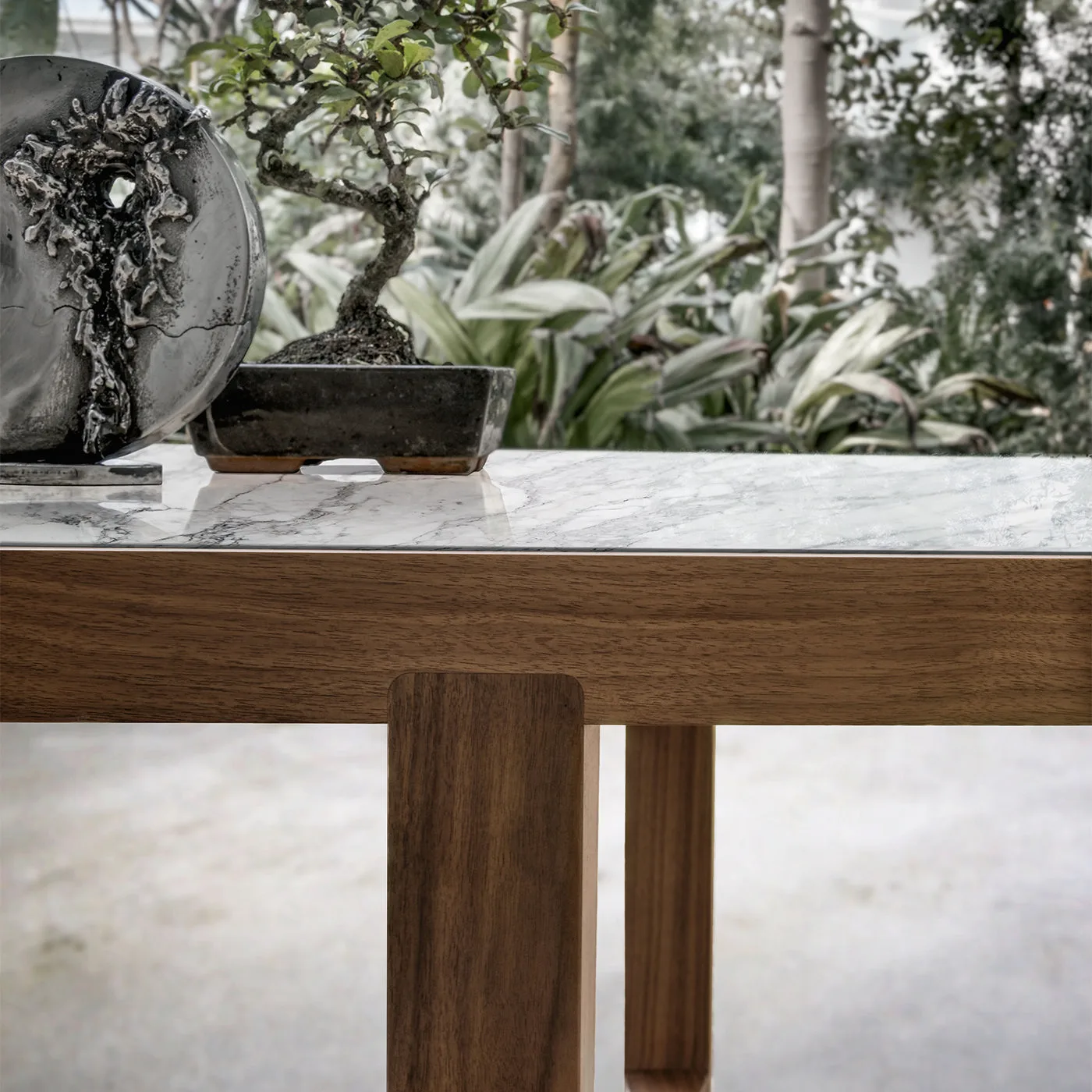 Convivio Ashwood & Marble Dining Table