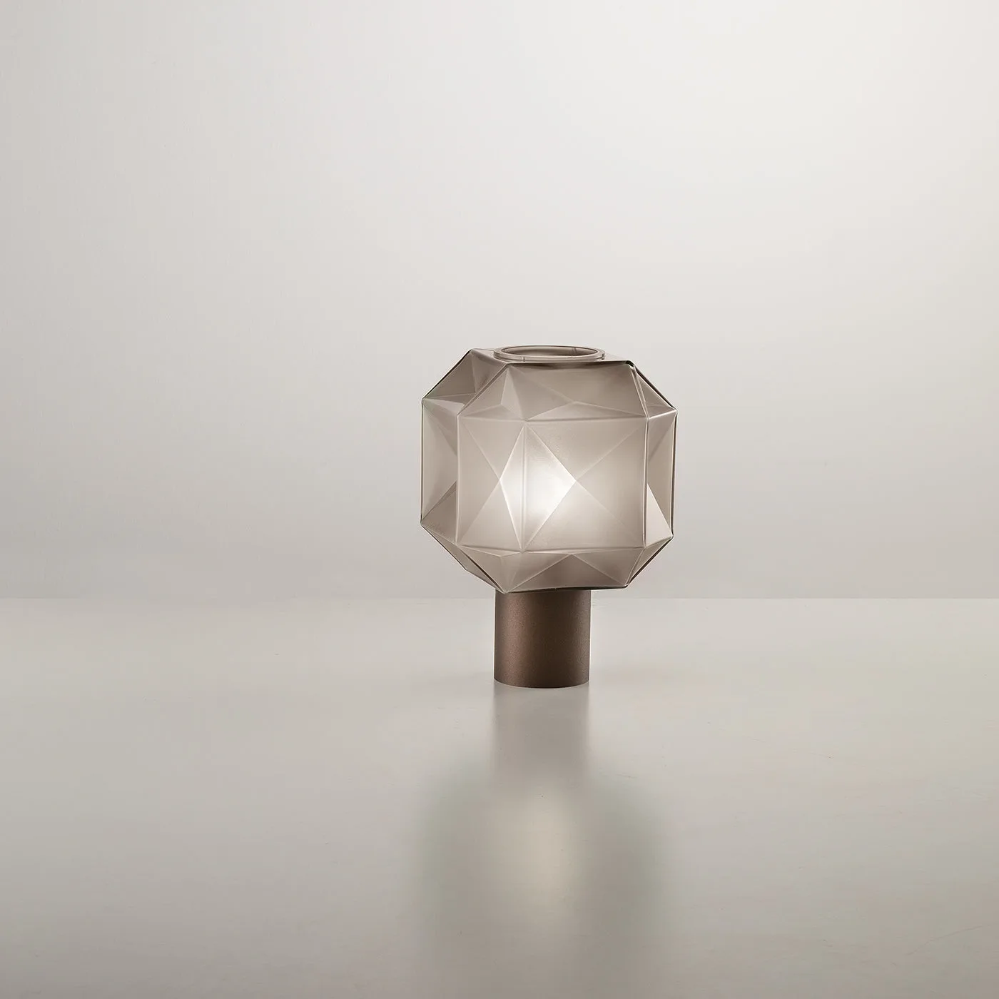 Cubo Dove Grey Table Lamp