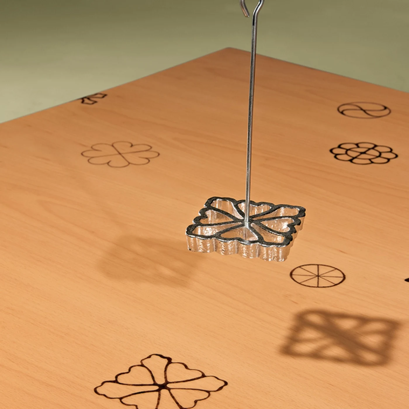 Curve Dining Table Around The Table With Artistic Intervention By Inez Wijnhorst