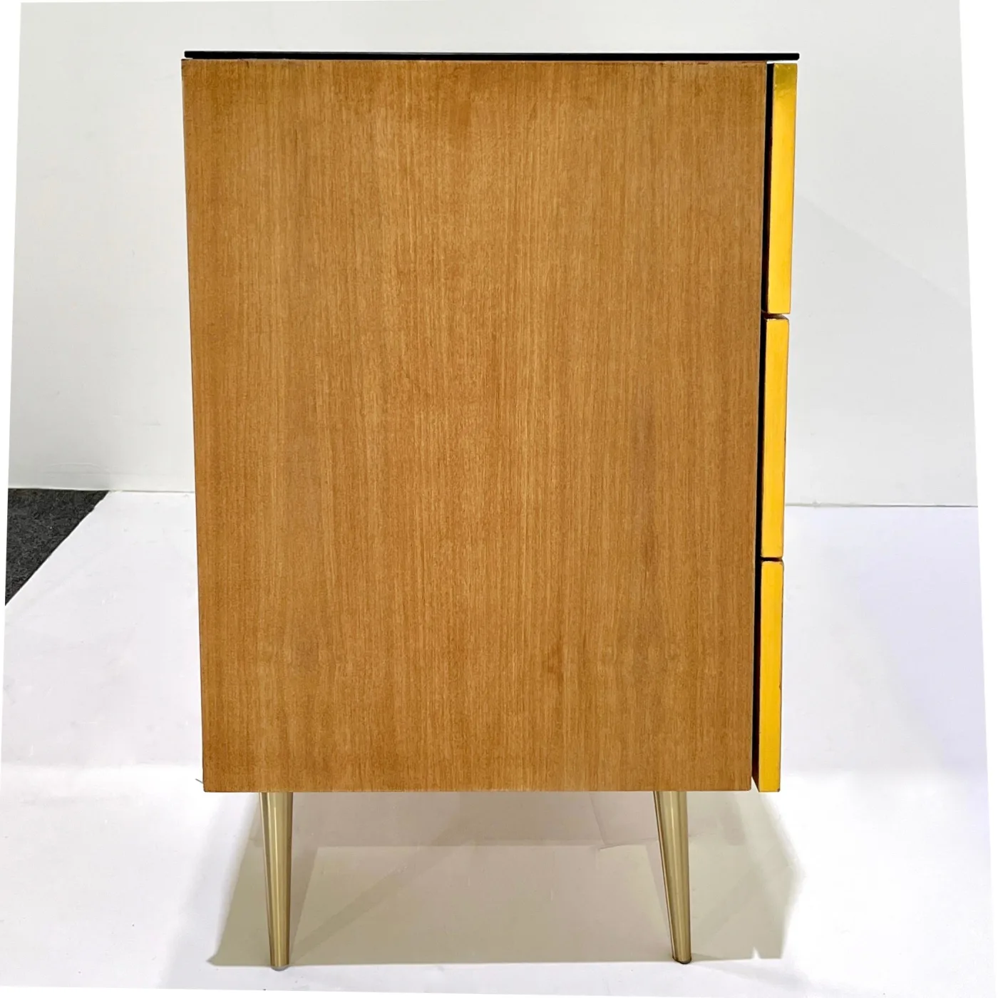 Printed Pop Art Black & Blue Butterfly Lacquer Wood Chest