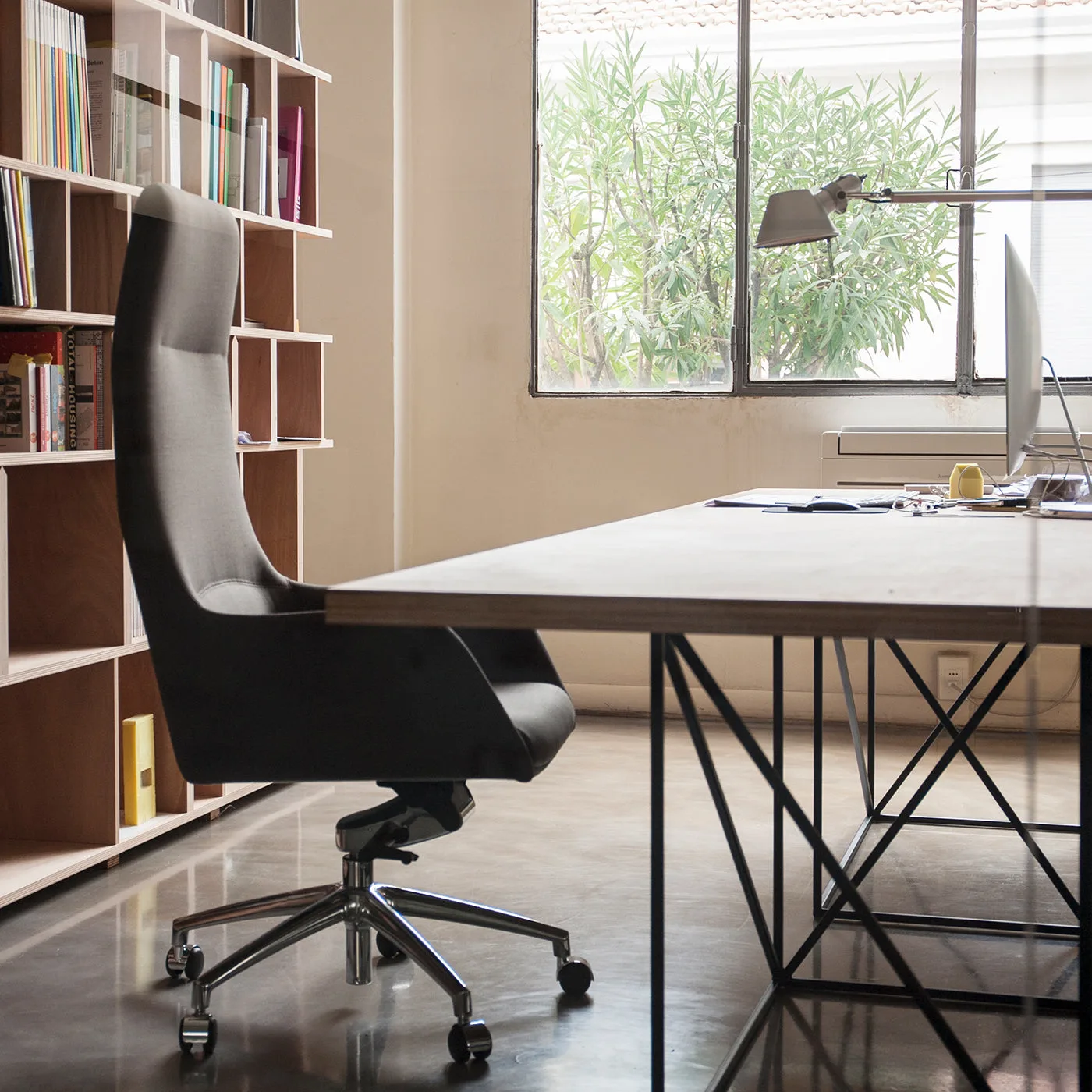 Darwin High Back Green Task Armchair